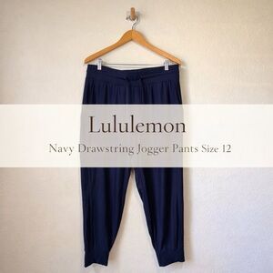 Lululemon Navy Drawstring Jogger Pants Size 12